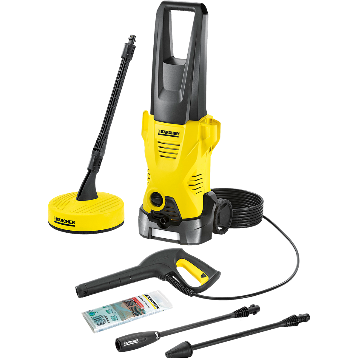Pressure washer machine with attachments